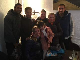 Eddy, Mauricio, Alexia, M-Josée, Lucas et en avant, Daisy et Liana